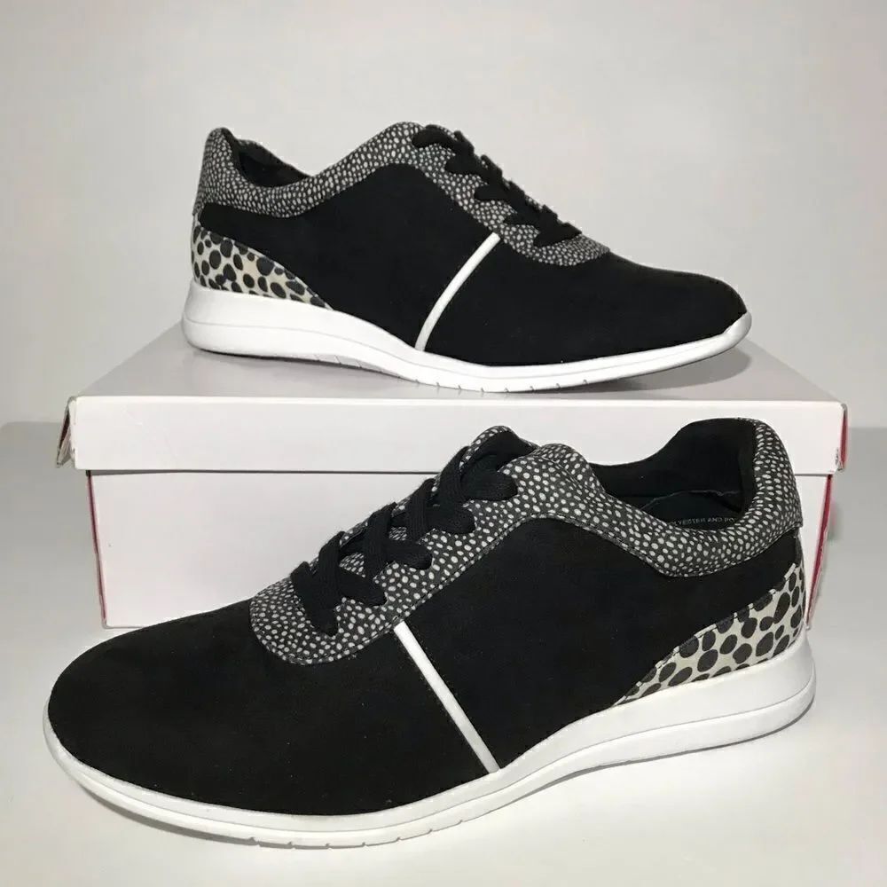 Isaac Mizrahi Live! Suede Contrast Dot Lace-Up Sneakers